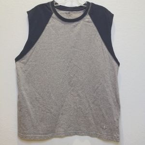 Nordic Track 100% Cotton Mens Tank Top T-shirt Gray - Size L/G